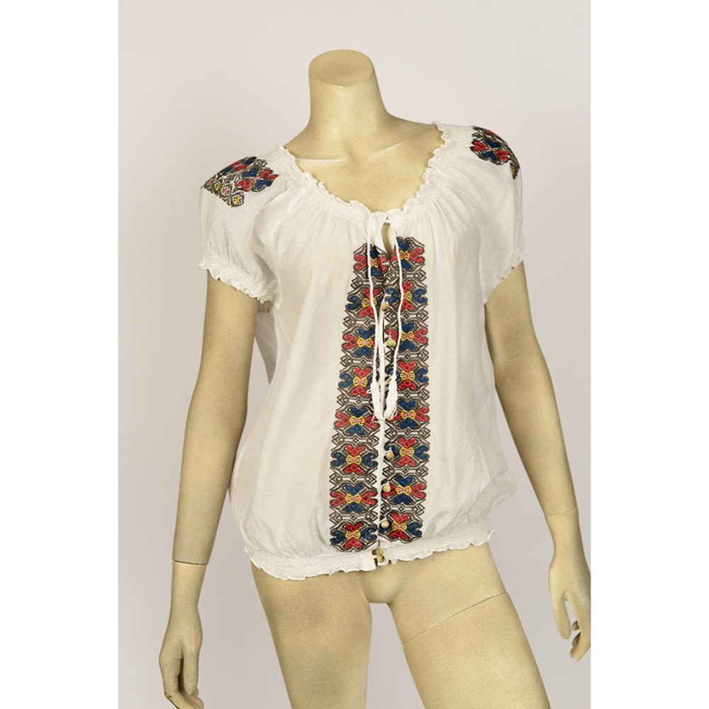 JOIE WHITE BLOUSE SZ LARGE